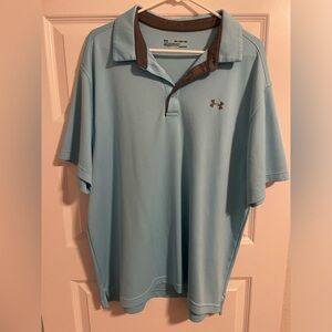 Under armour blue polo